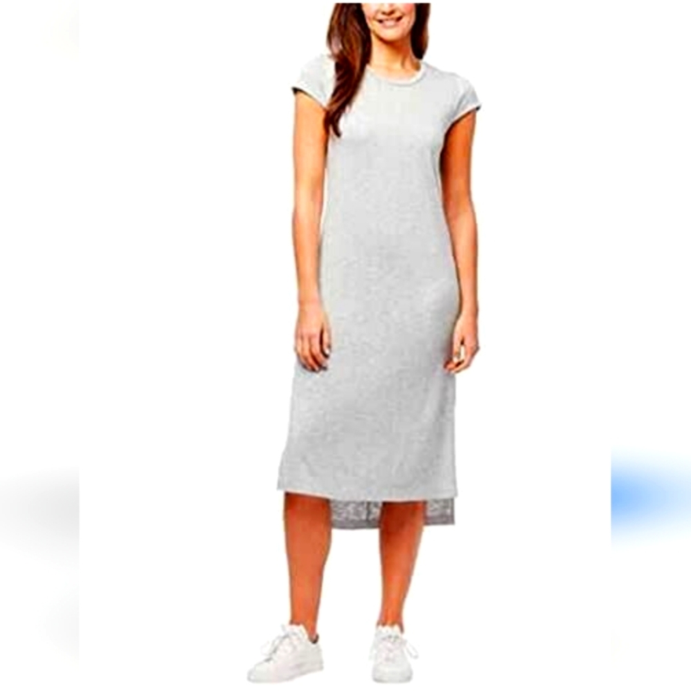 Jessica Simpson Women's Short Sleeve Midi Dress Gray, Size Small, NWT